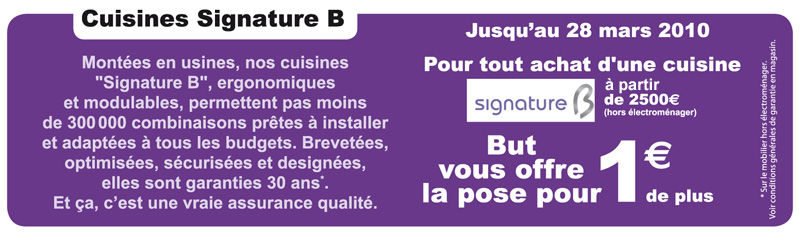 But vous offre la pose pour 1&euro; de plus
