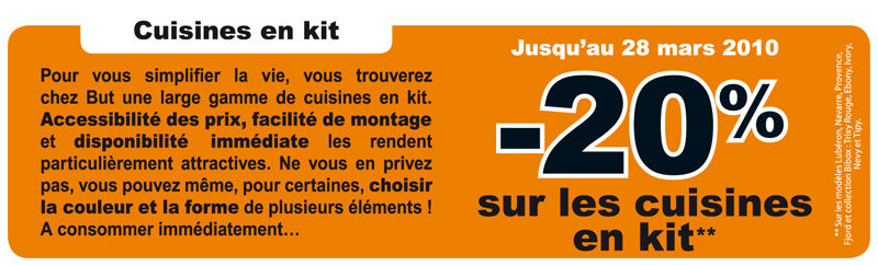 -20% sur les cuisines en kit