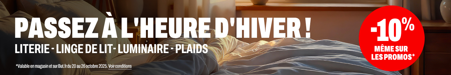 Changement d'heure -10% supp