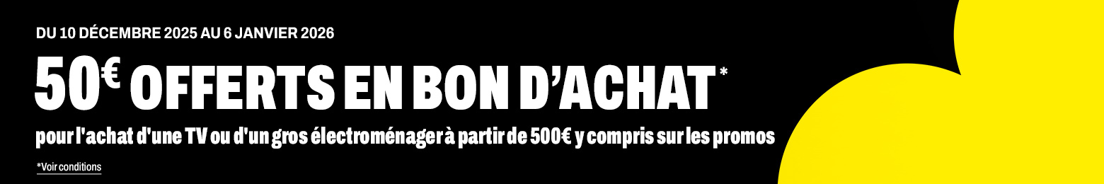 50€ offert en bon d'achat*