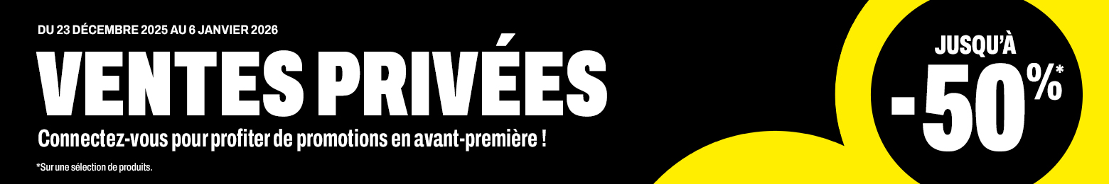 Ventes privées jusqu'à -50%