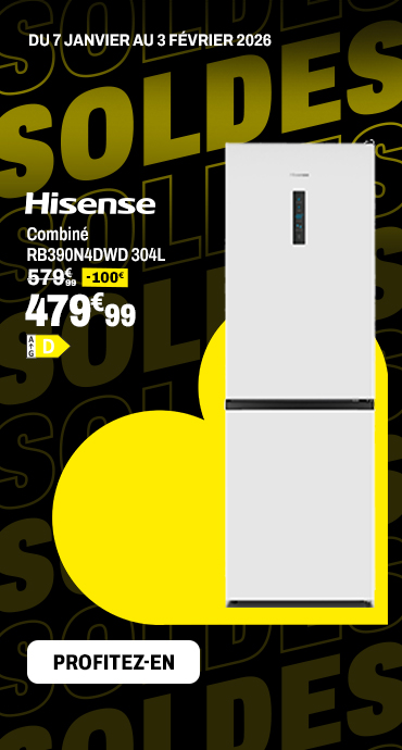 Combiné HISENSE RB390N4DWD 304L Blanc