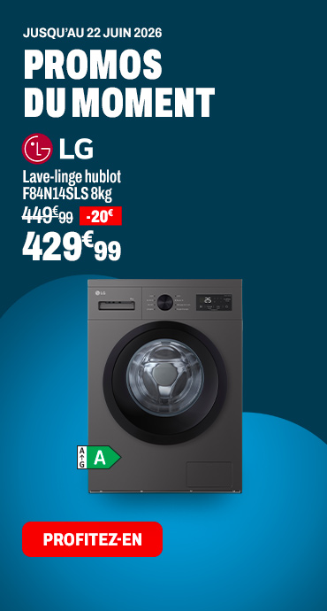 LG Lave-linge hublot F84N14SLS 8kg