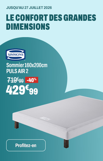 SIMMONS Sommier 160x200 cm PULS AIR 2