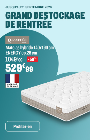 DREAMEA EDITION Matelas hybride 160x200 cm ENERGY ép.26 cm