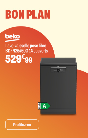 BEKO Lave-vaisselle pose libre BDFN26460G 14 couverts