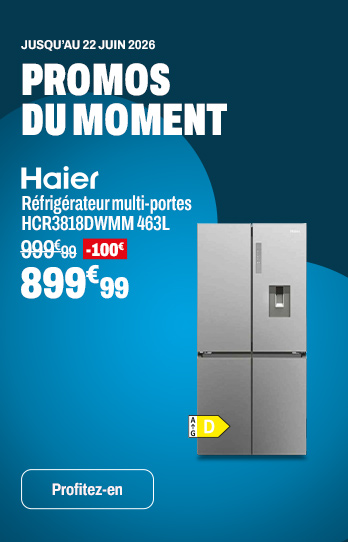 HAIER Réfrigérateur HCR3818DWMM 463L