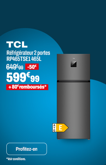 Réfrigérateur 2 portes TCL RP465TSE1 465L