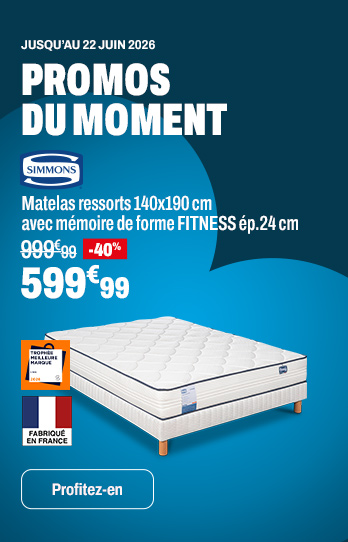 SIMMONS Matelas ressorts 140x190 cm
