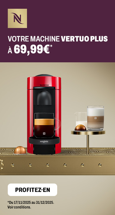 MAGIMIX Machine à café Nespresso Vertuo Plus rouge 11389 4,7/