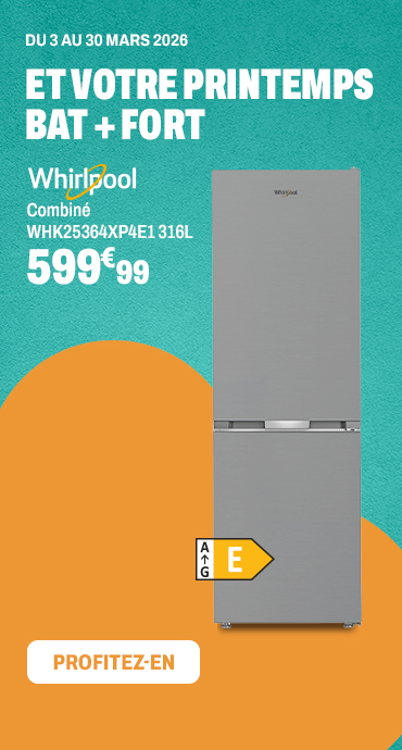 WHIRLPOOL Combiné WHK25364XP4E1 316L