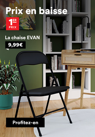 Prix en baisse chaise Evan