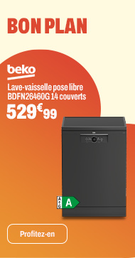 BEKO Lave-vaisselle pose libre BDFN26460G 14 couverts
