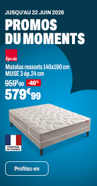 EPEDA Matelas ressorts 140x190 cm