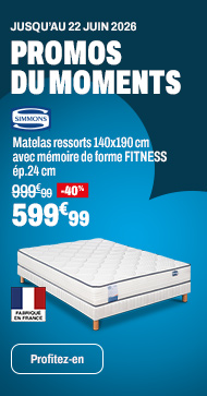 SIMMONS Matelas ressorts 140x190 cm