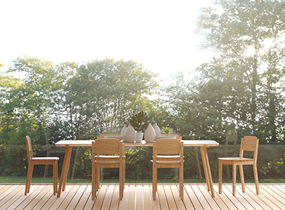 Ensemble table et chaise de jardin