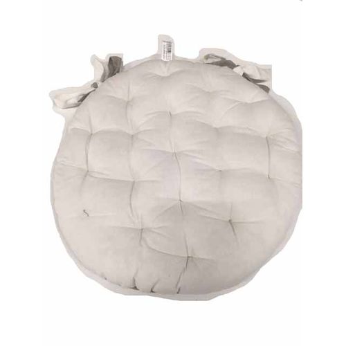 Galette De Chaise Ronde Matelassée Valayans - 40 Cm - Naturel