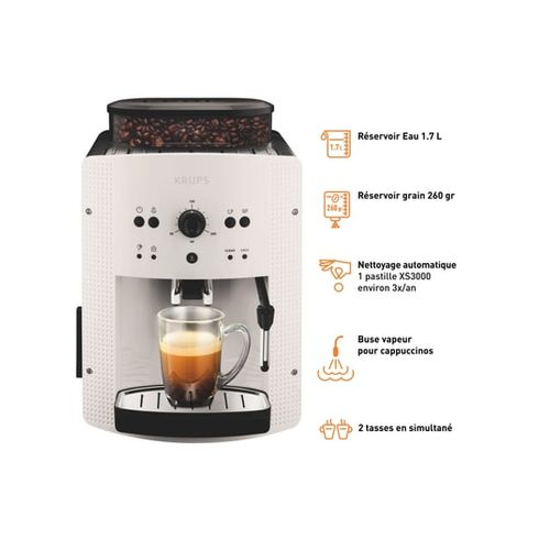 Machine Essential Espresso Automatique - Broyeur Réglable 3 Niveaux - Température - Ea810570