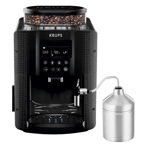 Expresso Broyeur Full Auto Noir Avec Mousseur À Lait 15 bars - EA8160