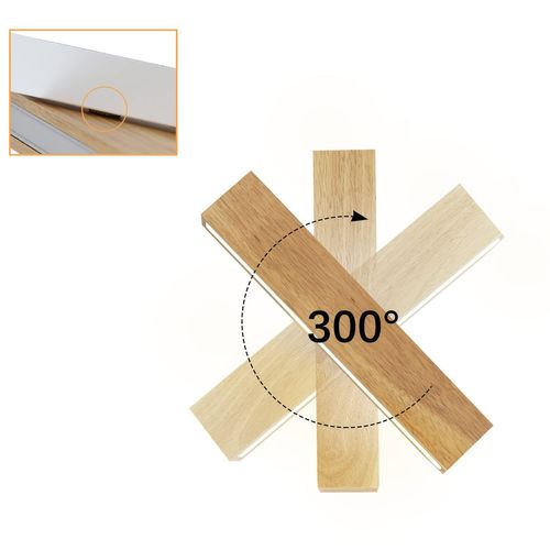 LED Applique 32 Cm Bois Moderne Design 11 W 3000 K Blanc Chaud