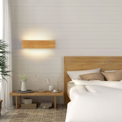 LED Applique 32 Cm Bois Moderne Design 11 W 3000 K Blanc Chaud