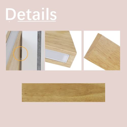 LED Applique 32 Cm Bois Moderne Design 11 W 3000 K Blanc Chaud