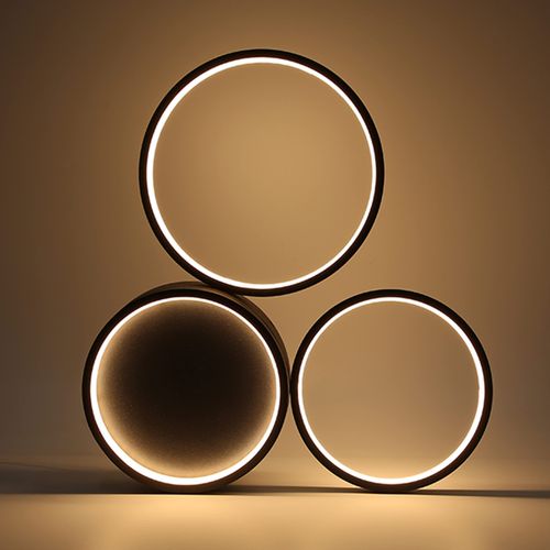 Plafonnier LED Noir 38w 3000K plafonnier salon pour cuisine
