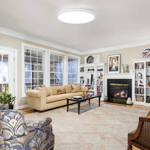 GOECO Plafonnier LED,Luminaire Plafonnier Vague Avec 3 Lumière Courbée ,18W Lumière Blanc Froid 6500K Pour Salon Chambre Cuisine Salle à Manger