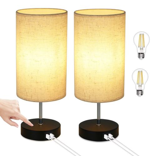 Lot De 2 Supports De Lampe E27 Avec Interrupteur - Câble 1,8 M - Style Vintage - Pour Ampoules E27