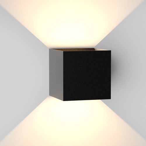 Applique Murale LED Applique Extérieure Applique Noire 5w Ip65 3000k