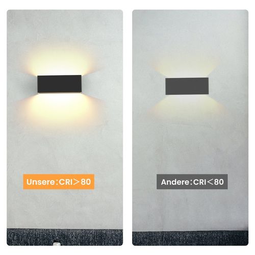 Applique Murale LED Intérieure Noire Spot Mural 5w En Métal Blanc Chaud 3000k