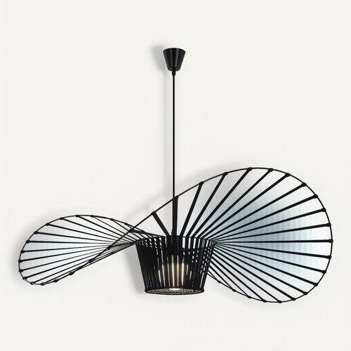Suspension Noire Lampe Suspendue Salon E27 Design Moderne 140 Cm