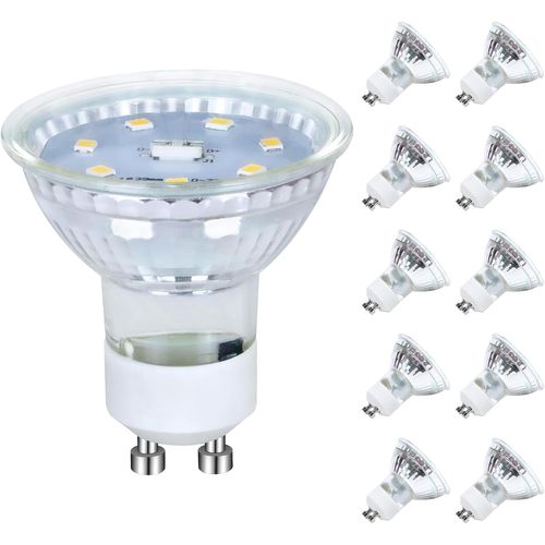 Ampoule LED Gu10 Blanc Chaud 5w 50w, Lampe à Économie D'énergie 3000k, Spot 110 ° Non