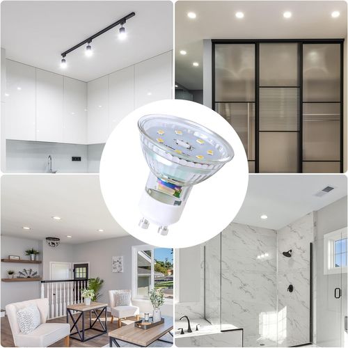 Ampoule LED Gu10 Blanc Chaud 5w 50w, Lampe à Économie D'énergie 3000k, Spot 110 ° Non