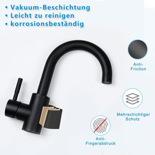 Robinet De Cuisine Robinet De Lavabo Robinet De Salle De Bains En Acier Inoxydable Haute Pression