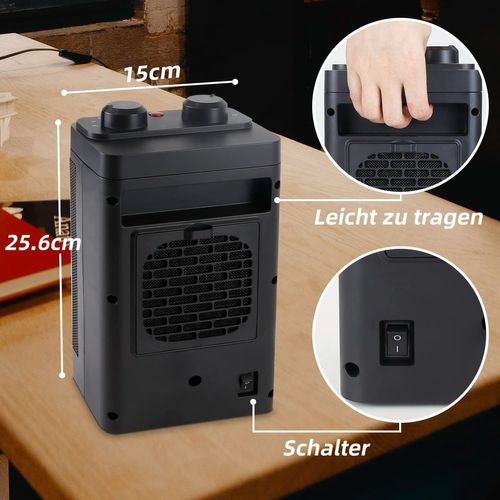 Ventilateur Chauffan Aérotherme Céramique Chauffage Électrique 70°