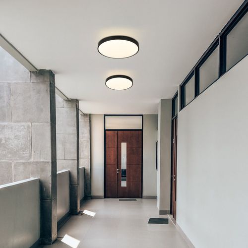 Plafonnier LED Lampe De Chambre Lampe De Cave Lampe De Salle De Bain 12w Ip44 D.21cm