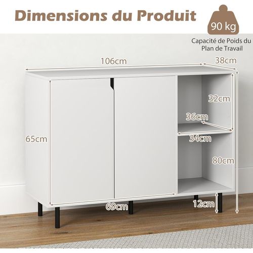 Armoires de cuisine, éléments hauts, vitrines, buffets avec étagères