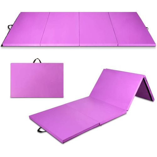 Matelas De Gymnastique Pliable - 180x60x5 Cm, Noir, Antidérapant, Pour Yoga, Pilates, Fitness