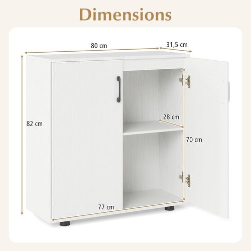 FineBuy Buffet de Salle de Bain 30x83x30 cm Petit Meuble de Rangement Blanche | Armoire Style Campagne avec Tiroir | Commode Étagère Colonne
