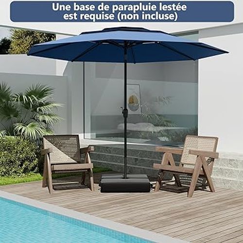 Parasol De Plage Neso Sans Piquet - Abri Portable - Neuf