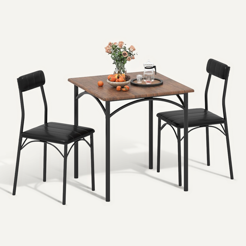 Table Cuisine Avec Chaise Rembourée,table Carrée Pour Coin, Petit-déjeuner, Salle à Manger