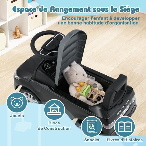GOPLUS Voiture à Pousser pour Enfants 1-3Ans Mercedes-Benz avec Volant