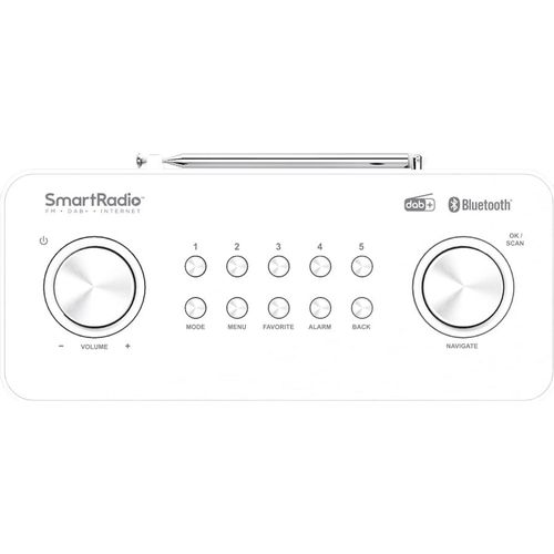 Radio Portable Numérique Blanc DAB+  Cr-st100s