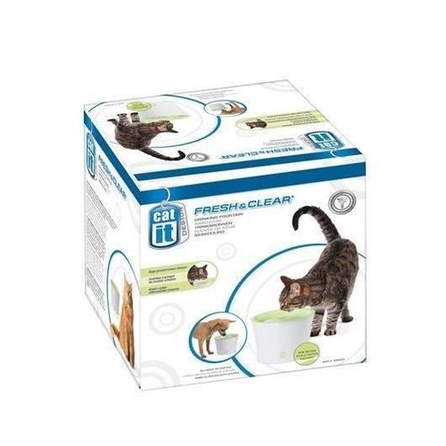 Fontaine A Eau Pour Chat 3l - Blanc Et Vert