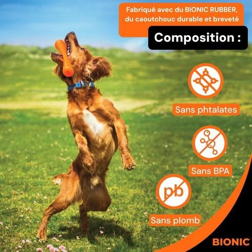Jouet Pour Chien - Bâton Urban Stick - Taille Medium 23 Cm - En Caoutchouc Ultra Résistant - Sans P