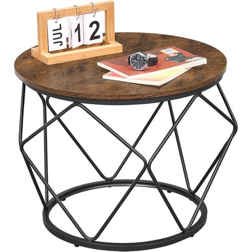 Table Basse De Salon Table D'appoint Ronde Moderne Bout De Canapé Bois
