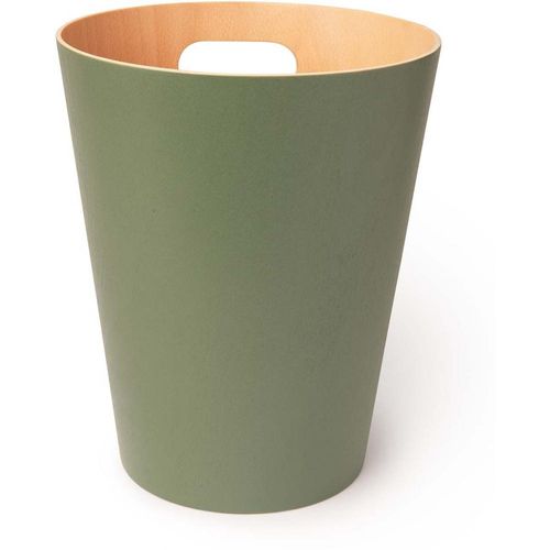 Corbeille En Bois Avec Poignées De Transport Vert