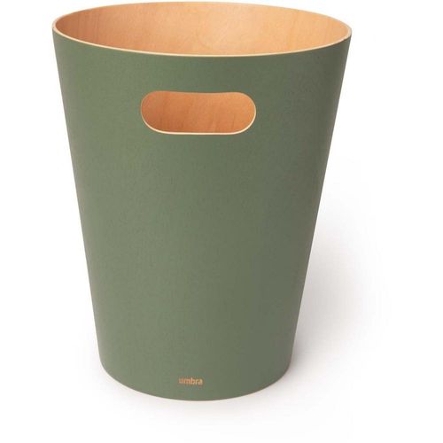 Corbeille En Bois Avec Poignées De Transport Vert