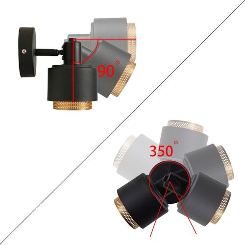 Applique Vintage E14 Lampe Suspendue Rotative Et Orientable Applique Murale